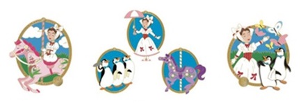 Mary Poppins 60th Anniversary Limited Edition Pins