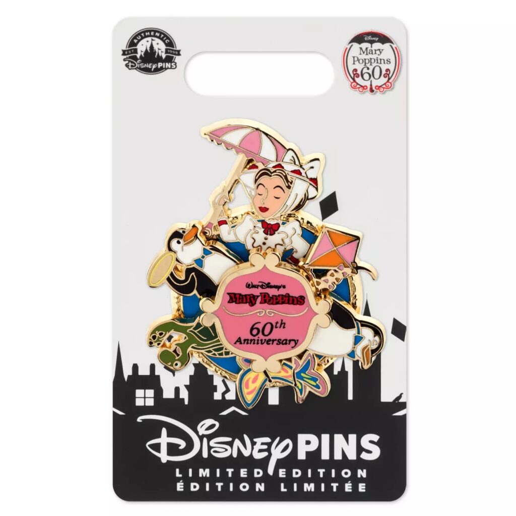 Mary Poppins 60th Anniversary Spinner Pin – Limited Edition