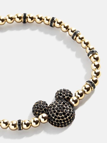 Mickey Mouse Disney Pavé Bracelet - Black