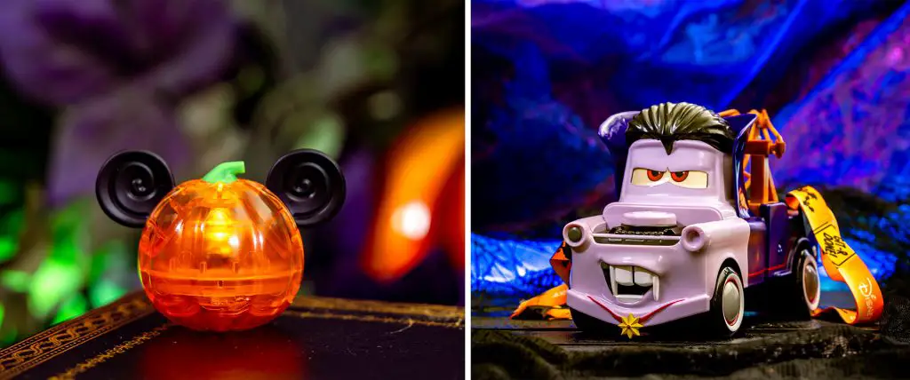 Mickey Pumpkin Glow Cube & Vampire Tow Mater Bucket