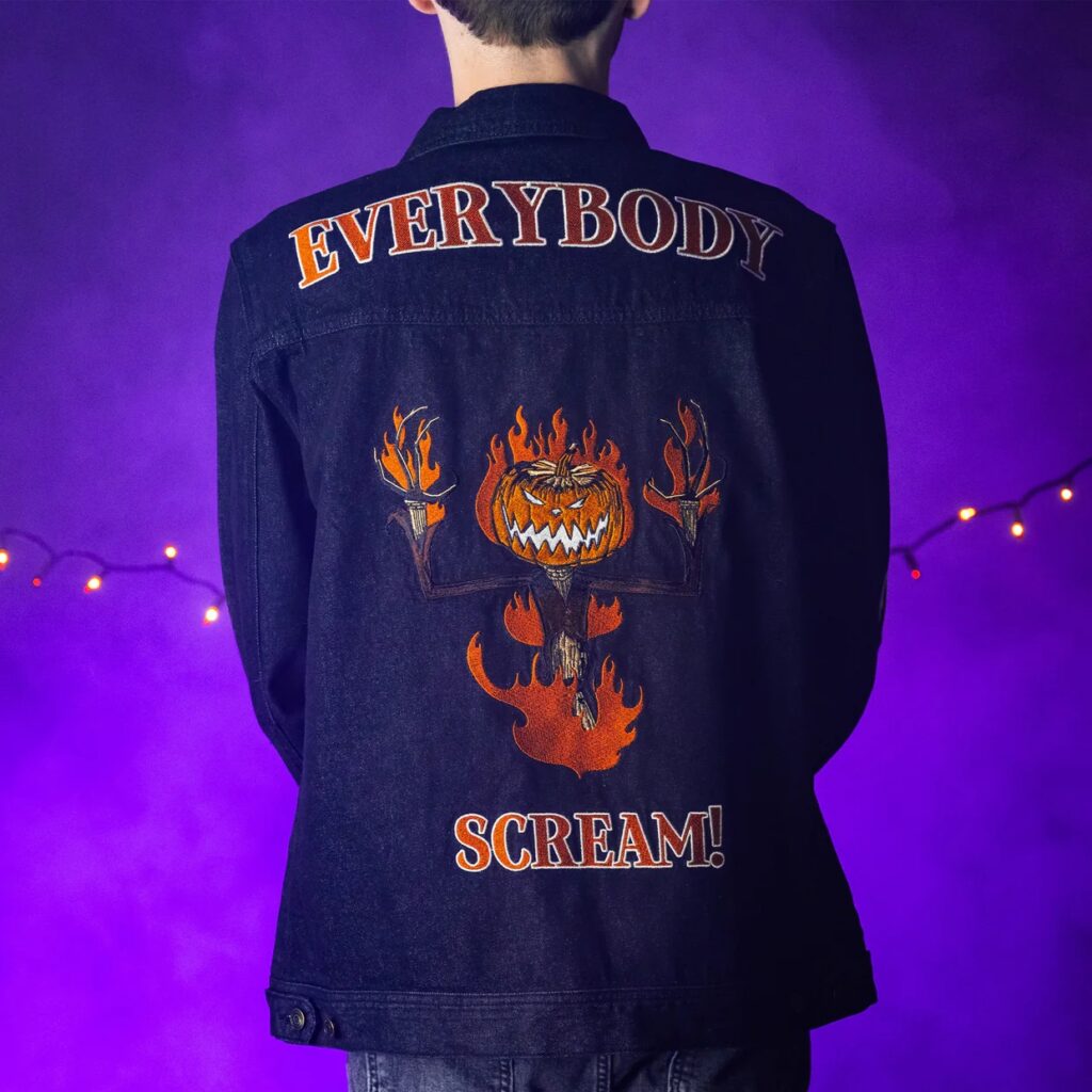 NMBC Everybody Scream Glow Denim Jacket