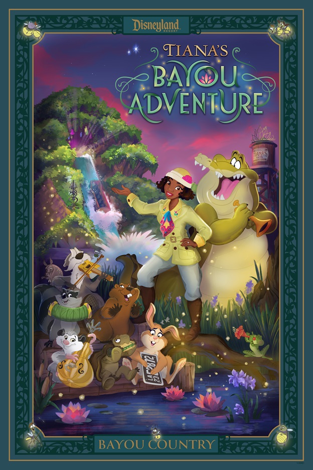 Tiana’s Bayou Adventure – Disneyland Attraction Poster