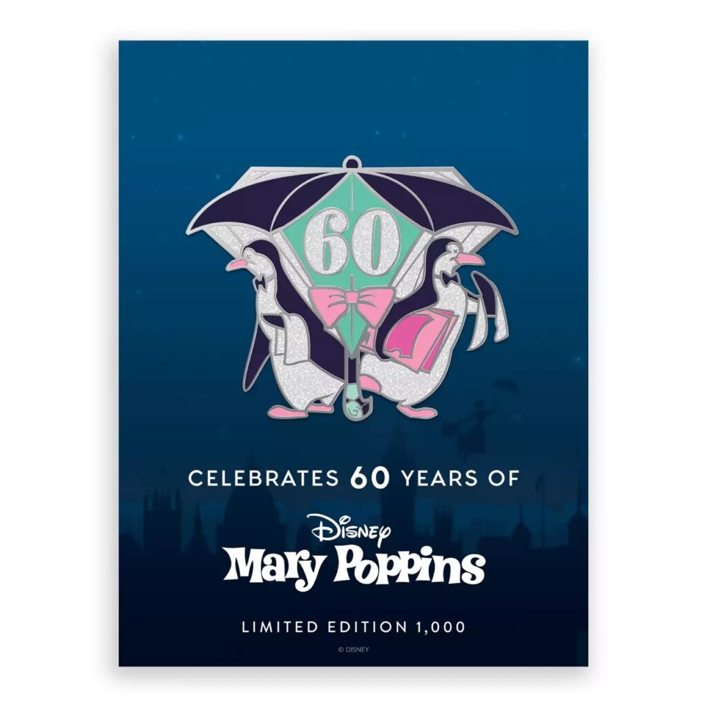 D23-Exclusive ''Mary Poppins'' 60th Diamond Anniversary Pin – Limited Edition