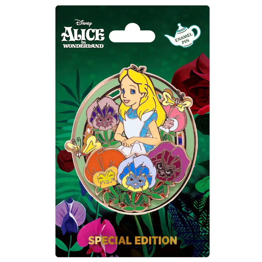 Disney Alice in Wonderland Flower Field Collectible Pin on Pin Special Edition 300