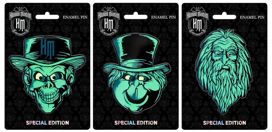 Disney Haunted Mansion Portrait Series Collectible Pin Special Edition 300 GLOW IN THE DARK