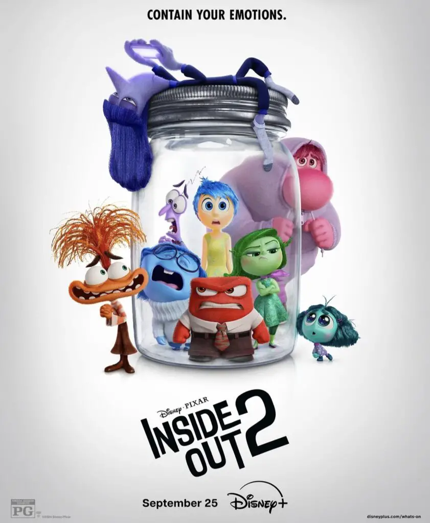 Disney Pixar Inside Out Disney Plus Poster