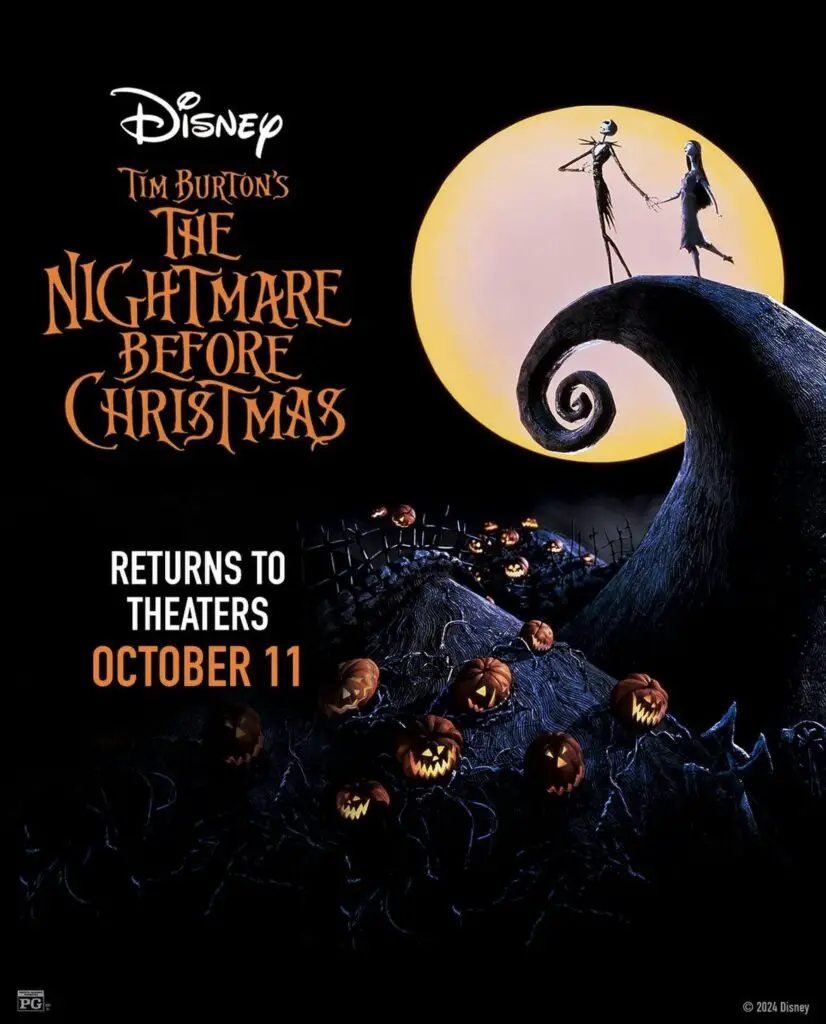 Disney Tim Burton's The Nightmare Before Christmas Movie Poster