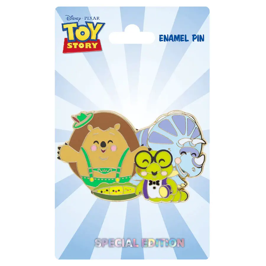 Disney Toy Story Bookworm, Peas in a Pod, Mr Pricklepants & Trixie Collectible Pin Special Edition 300