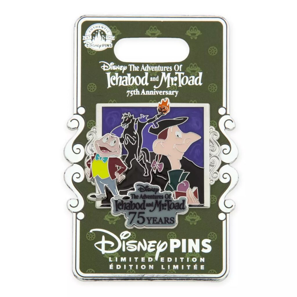 The Adventures of Ichabod and Mr. Toad 75th Anniversary Pin – Limited Edition