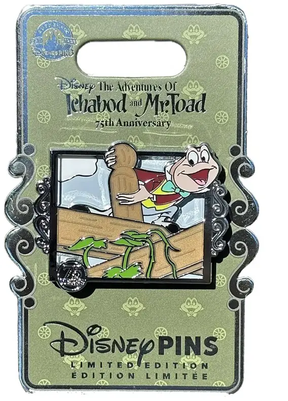 The Adventures of Ichabod and Mr. Toad 75th Anniversary Pin