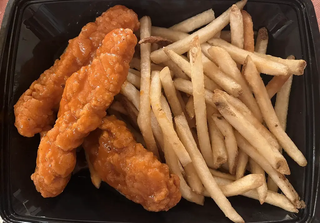 Buffalo Sauce Chicken Tenders at The Golden Horseshoe - 1