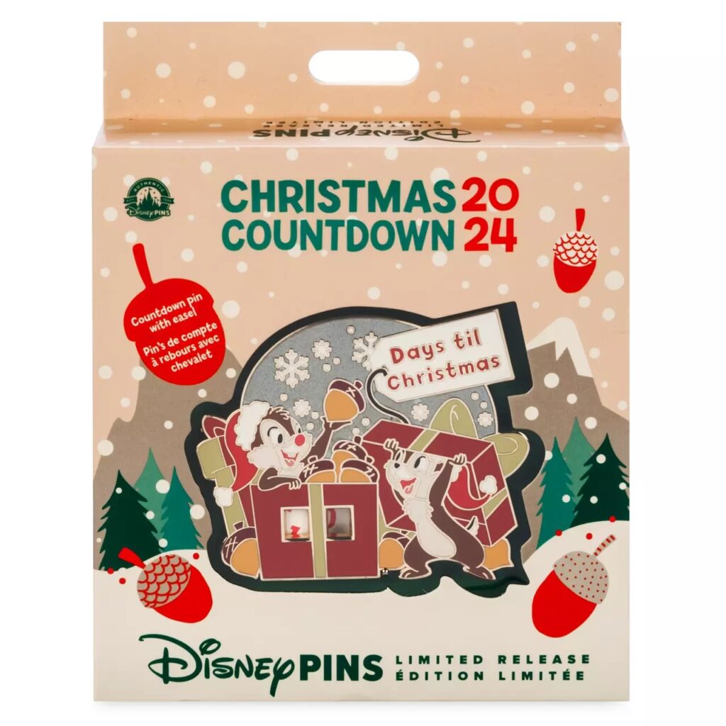 Chip 'n Dale Christmas Countdown 2024 Mini Jumbo Pin – Limited Release