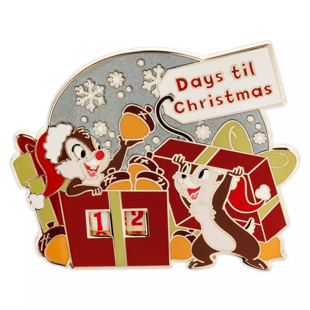 Chip 'n Dale Christmas Countdown 2024 Mini Jumbo Pin – Limited Release - Front