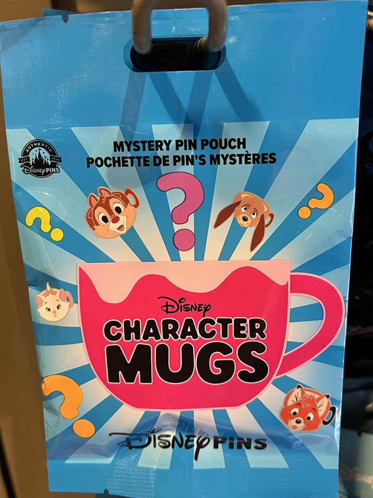 Disney Character Mugs Mystery Pin Pouch