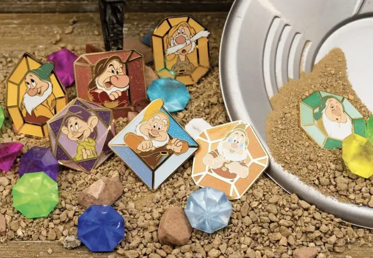 Disney Snow White and the Seven Dwarfs Gem Series Pins at Pink a la Mode