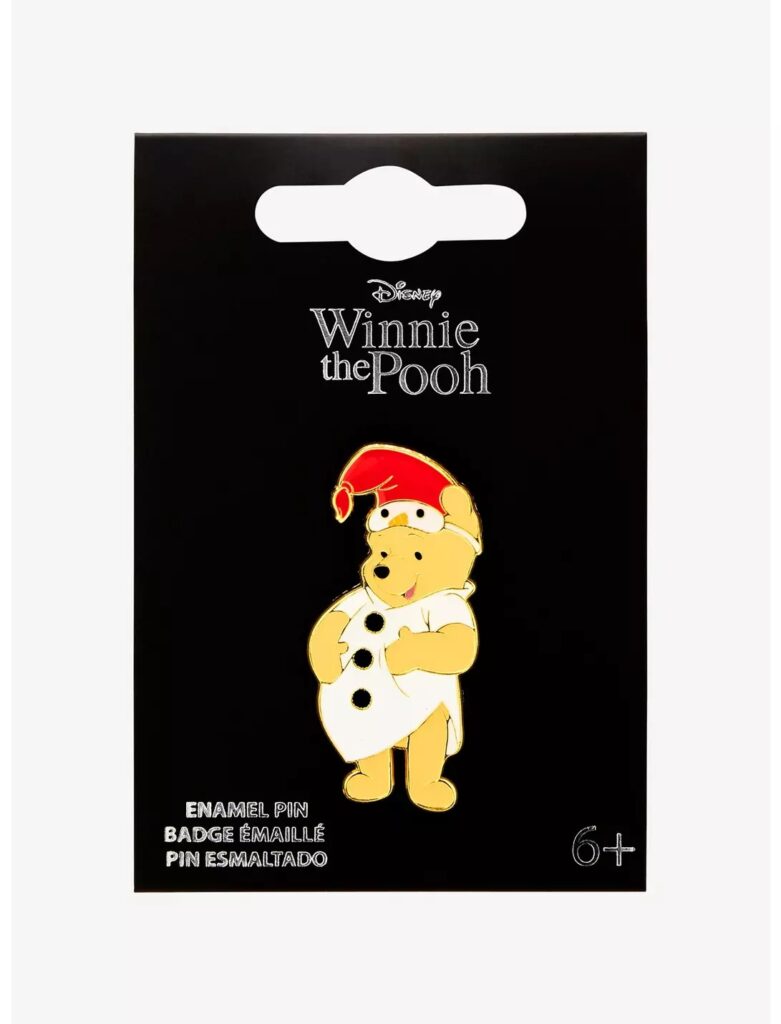 Loungefly Disney Winnie the Pooh Snowman Pajamas Pooh Bear Enamel Pin - BoxLunch Exclusive