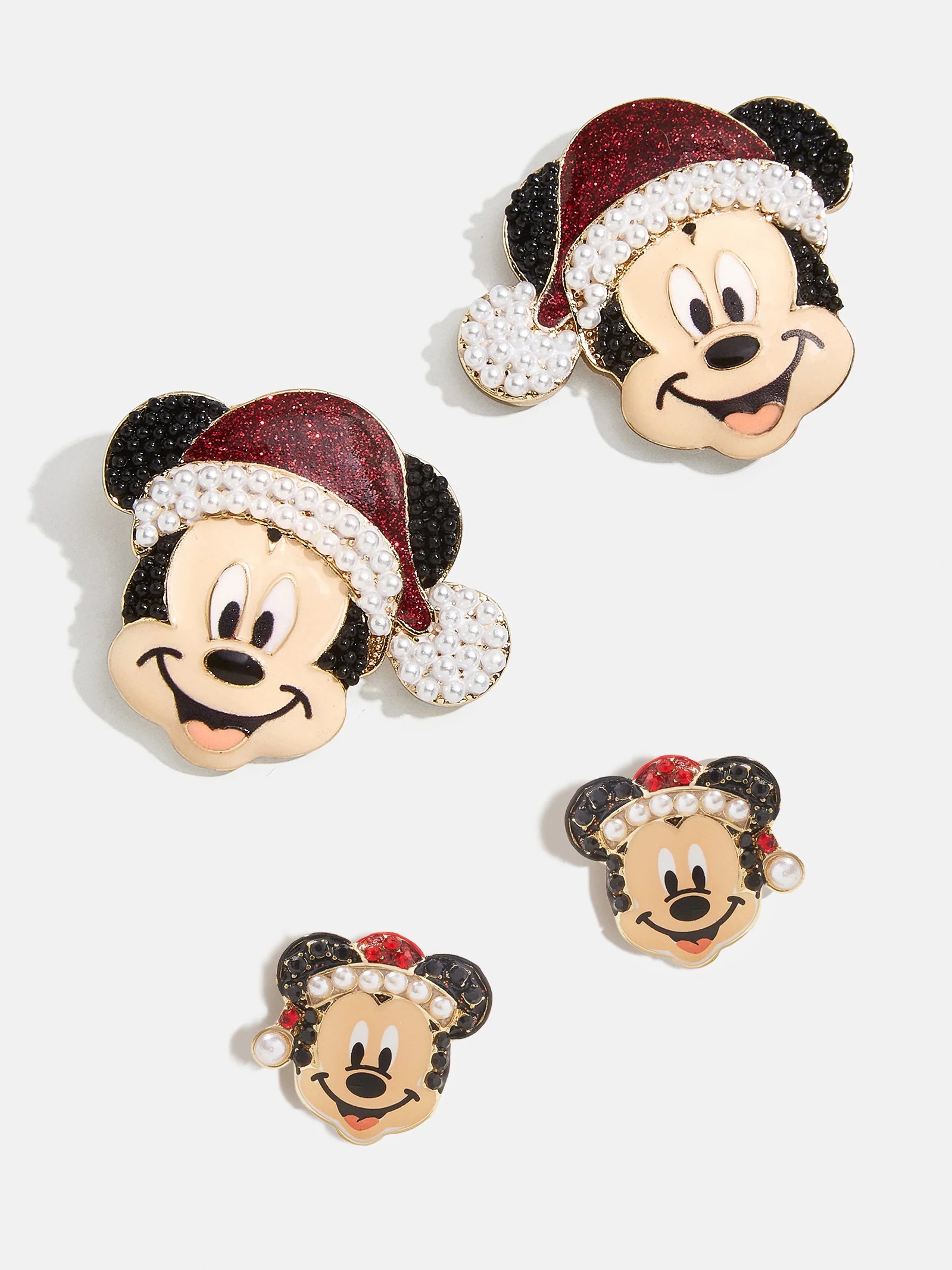 Disney Mickey Mouse Santa Earrings