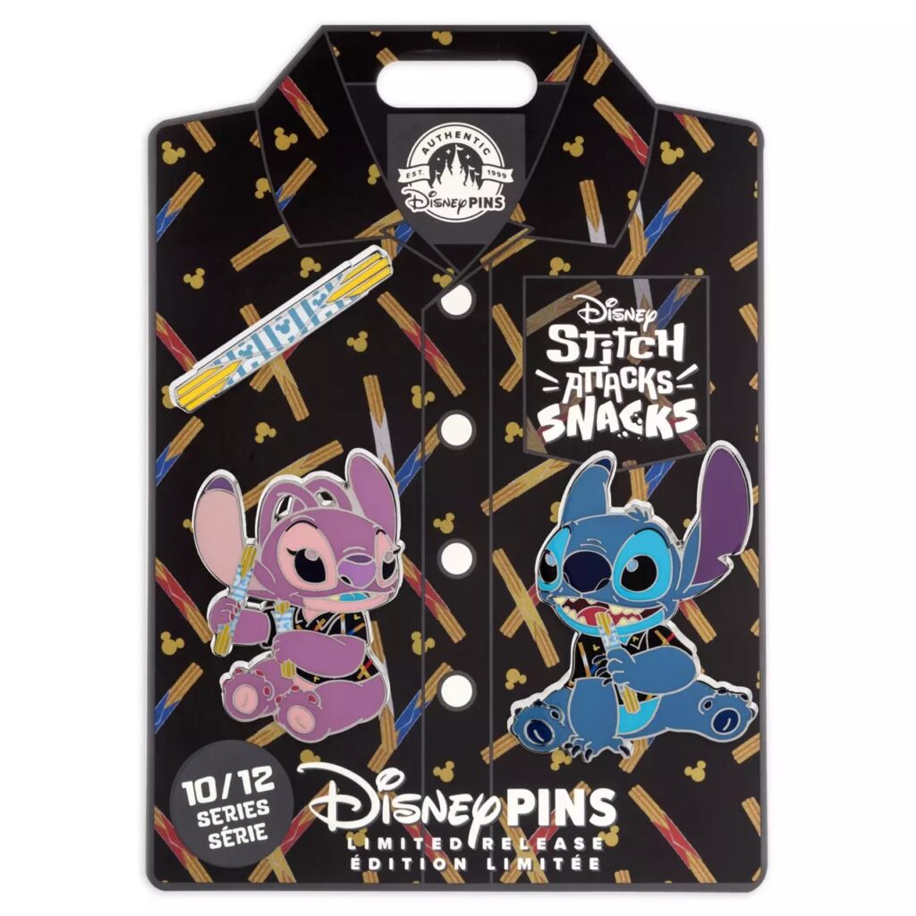 Stitch Attacks Snacks Pin Set – Churro – October – Limited Release