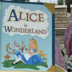 Alice in Wonderland at Disneyland Park - Attraction Sign