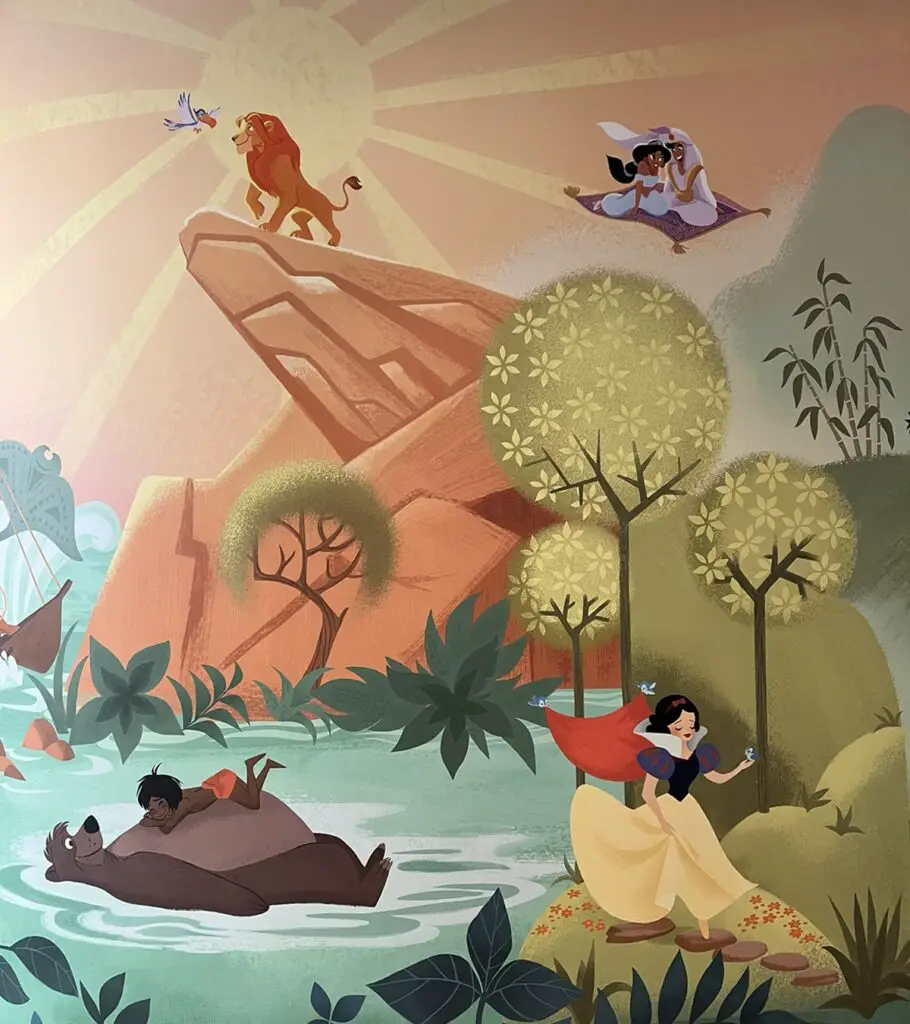 Disney Animation Mural at The Villas at Disneyland Hotel - The Lion King