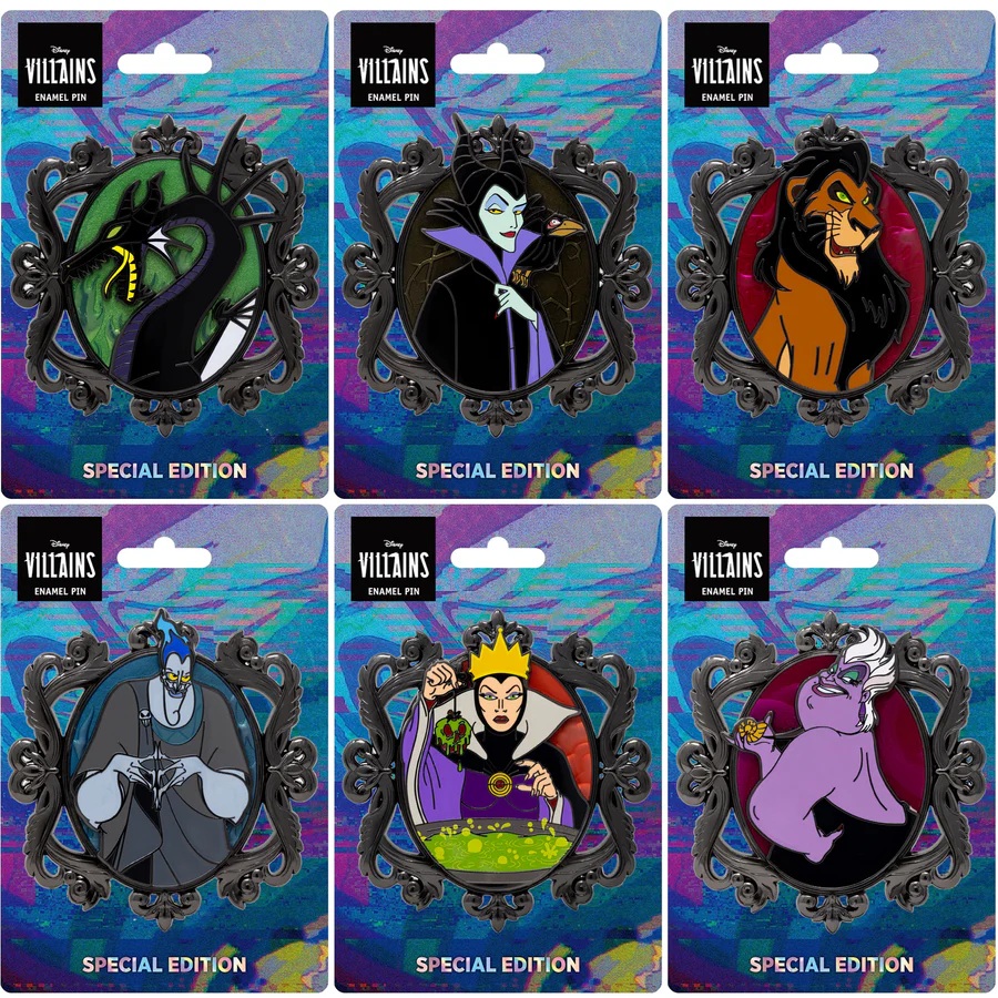 Disney Cameo Series Villains Collectible Pin on Pin Special Edition 400