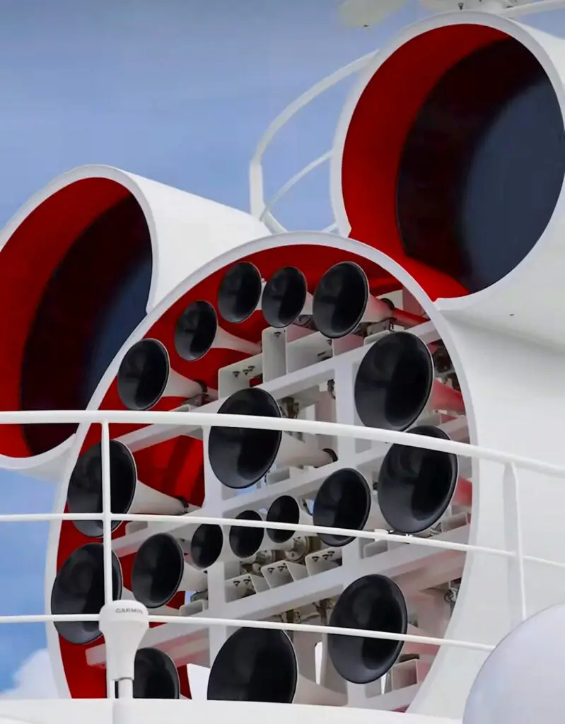 Disney Treasure's New Ship Horn plays Seven Disney Tunes