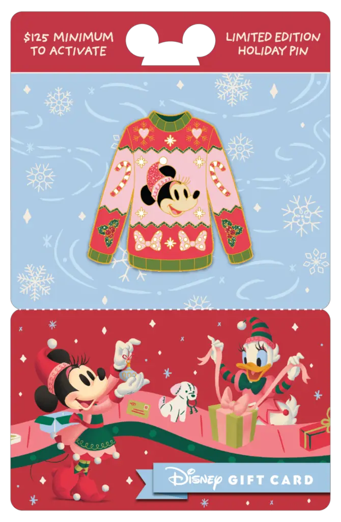 Disney Gift Card Minnie Mouse Pin