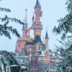 First Snowfall of the Season at Disneyland Paris