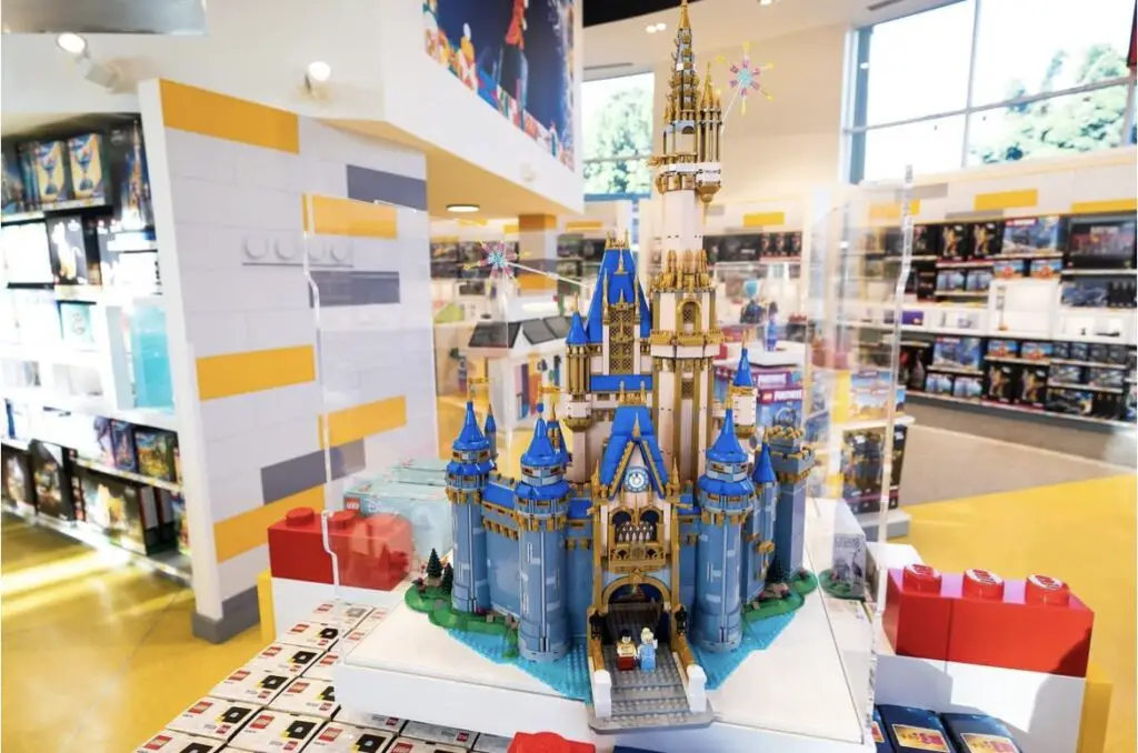 LEGO Store at Downtown Disney District Disneyland Resort Cinderella Castle