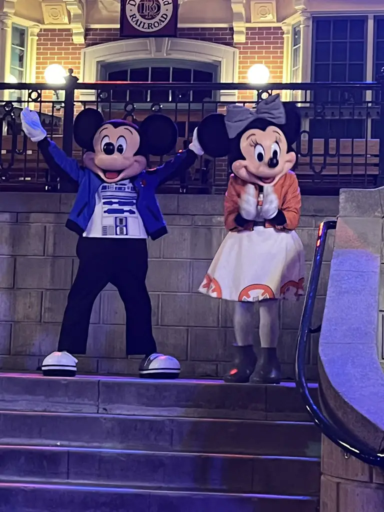 Mickey & Minnie Mouse Star Wars Nite at Disneyland