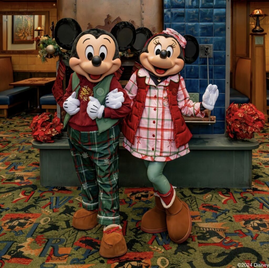 Mickey & Minnie at Mickey’s Holiday Pajama Party