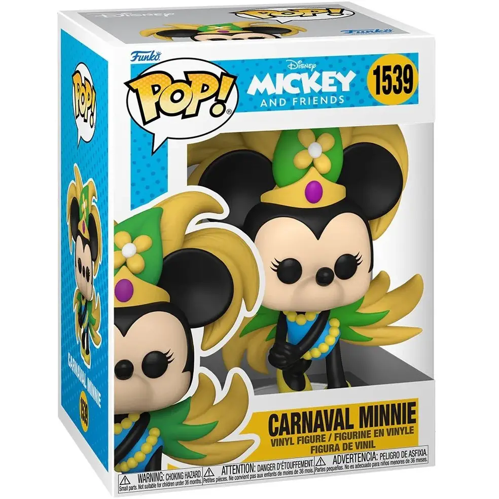 Mickey and Friends Carnaval Minnie Funko Pop! Vinyl Figure #1539 - Front of Box