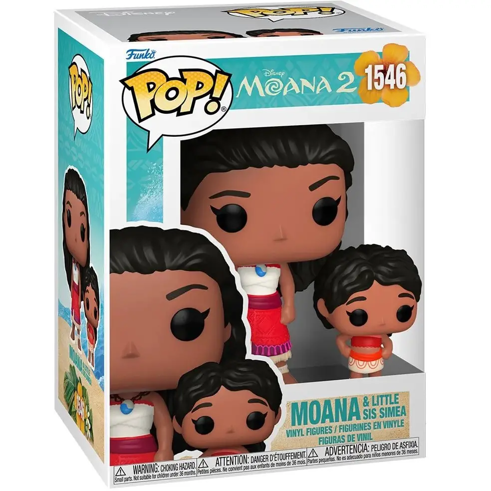 Moana 2 Moana & Little Sis Simea Funko Pop! Vinyl Figure and Buddy #1546