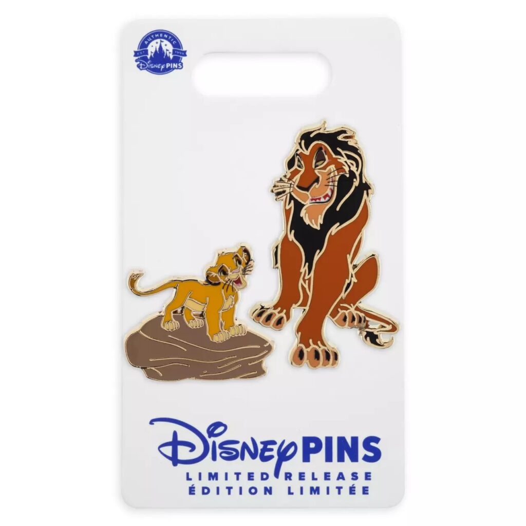 Simba and Scar Pin Set – The Lion King