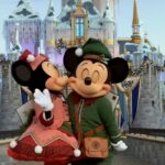 Sneak Peak at Mickey & Minnie Mouse 2024 Holiday Costumes at Disneyland - Sharing a Kiss - Hero