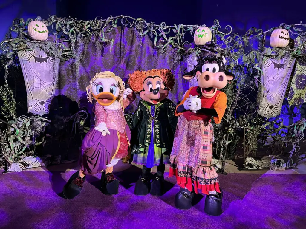 The Sanderson Sisters at Oogie Boogie Bash