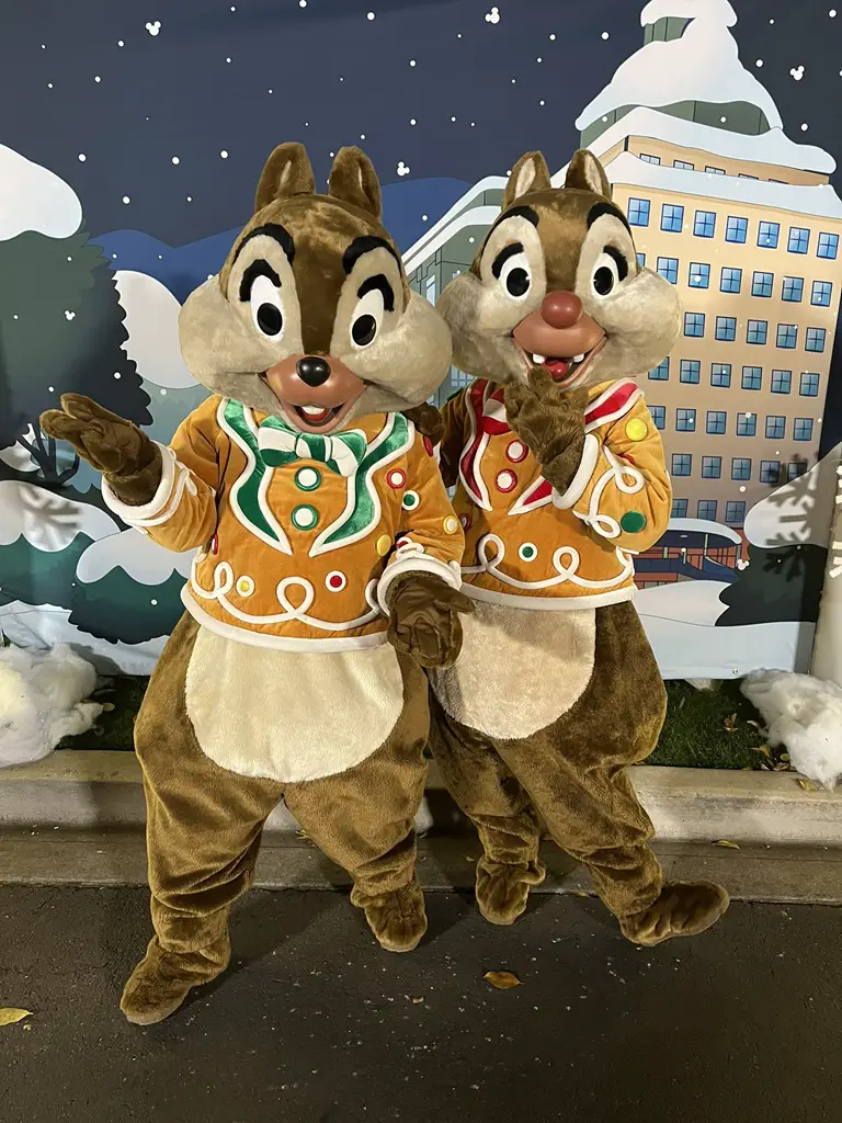 Chip n Dale on the Walt Disney Studio Lot for D23 Holiday Event