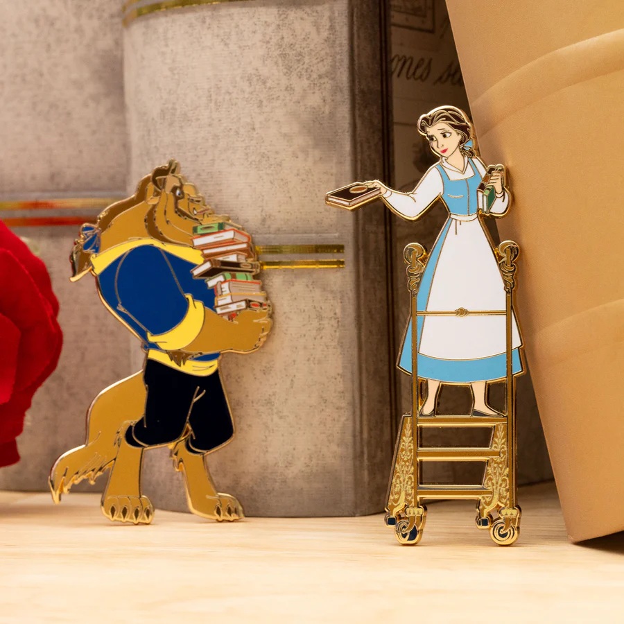 Disney Beauty and the Beast 2-Pin Set at Pink a la Mode | Disney ...