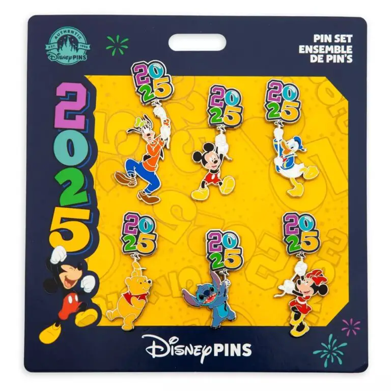 Disney Character 2025 Booster Pack Pin Set