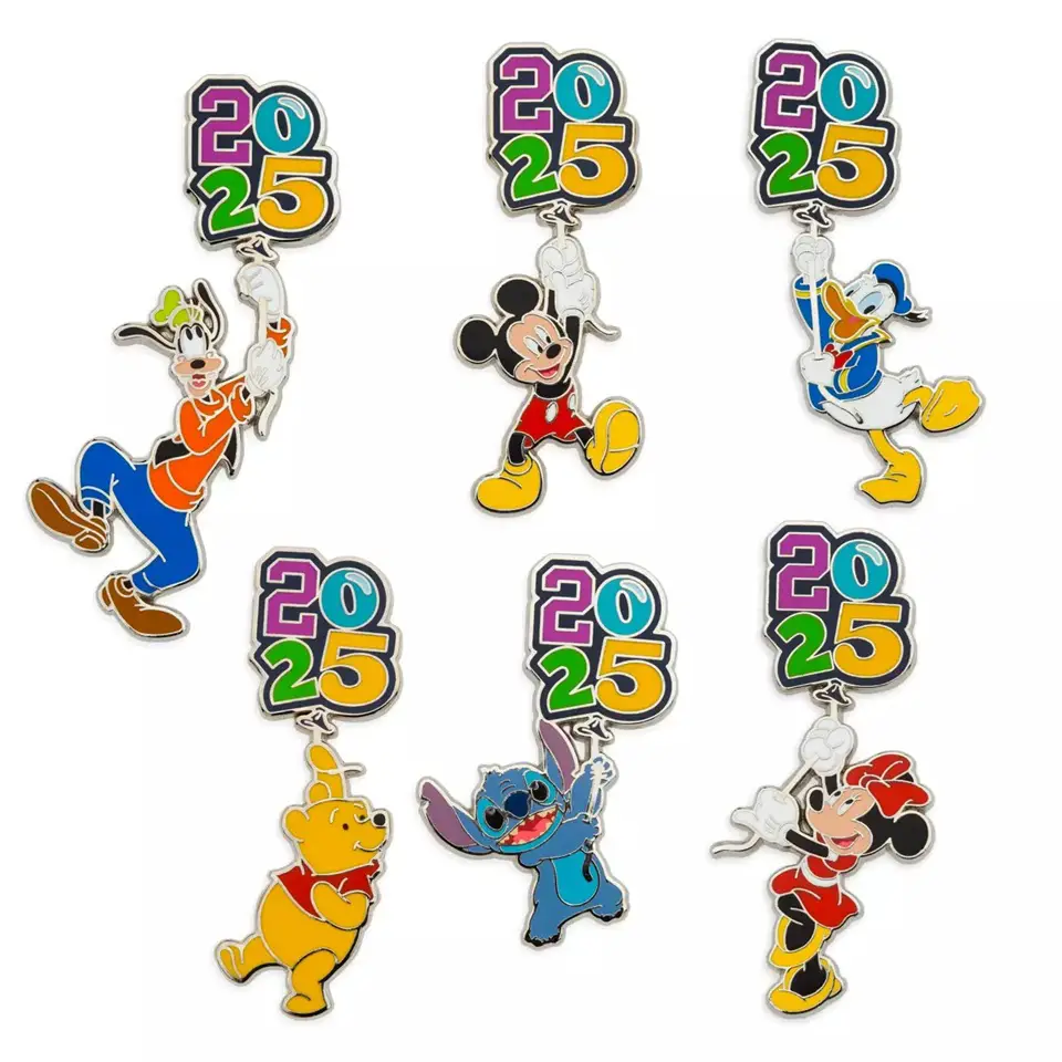 Disney Character 2025 Booster Pack Pin Set Pins