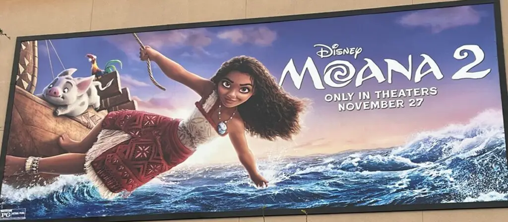 Disney Moana 2 Poster at Disney Parks