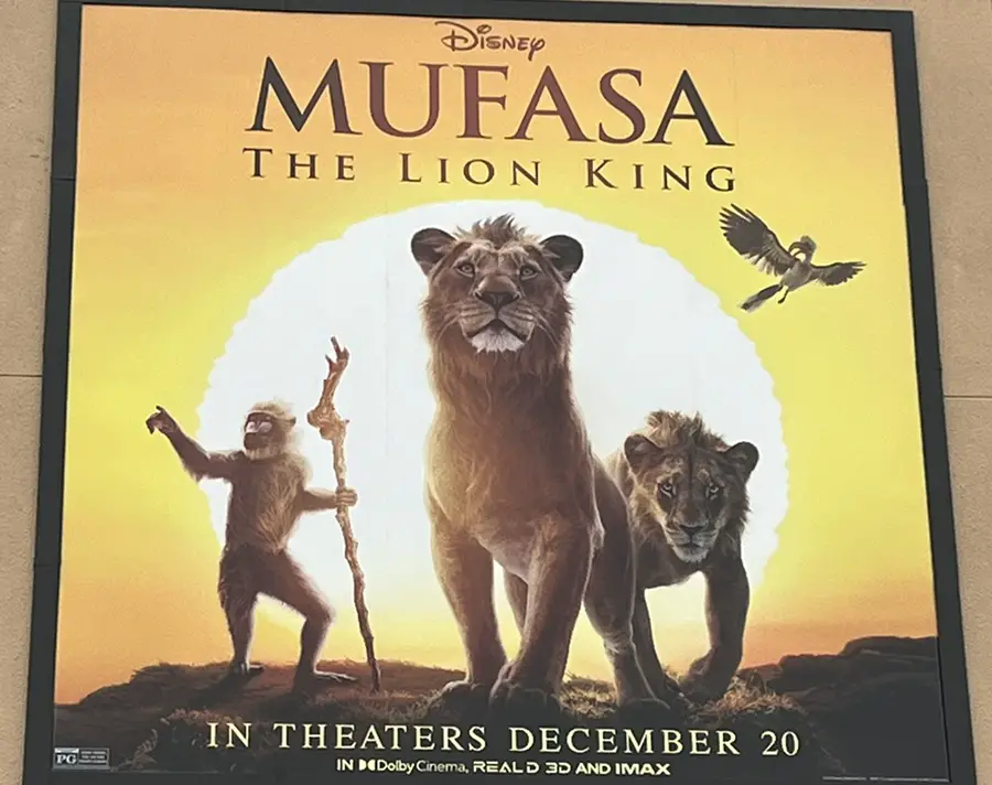 Disney Mufasa The Lion King Movie Poster at Disney Parks