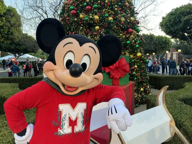 Mickey Mouse Posing at A Jolly Holiday on the Lot with D23 at the Walt Disney Studios Lot