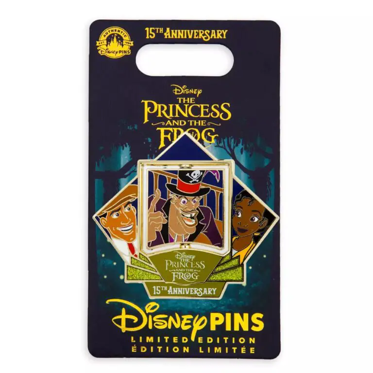 The Princess and the Frog 15th Anniversary Spinner Pin – Limited Edition