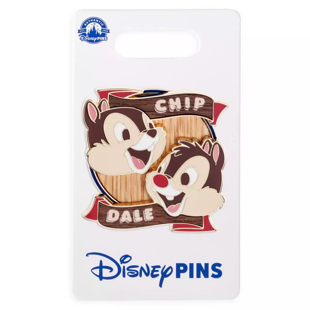 Chip 'n Dale Wood Inlay Pin