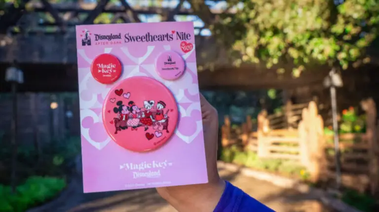 Disneyland After Dark Sweethearts' Nite Magic Key Exclusive Buttons