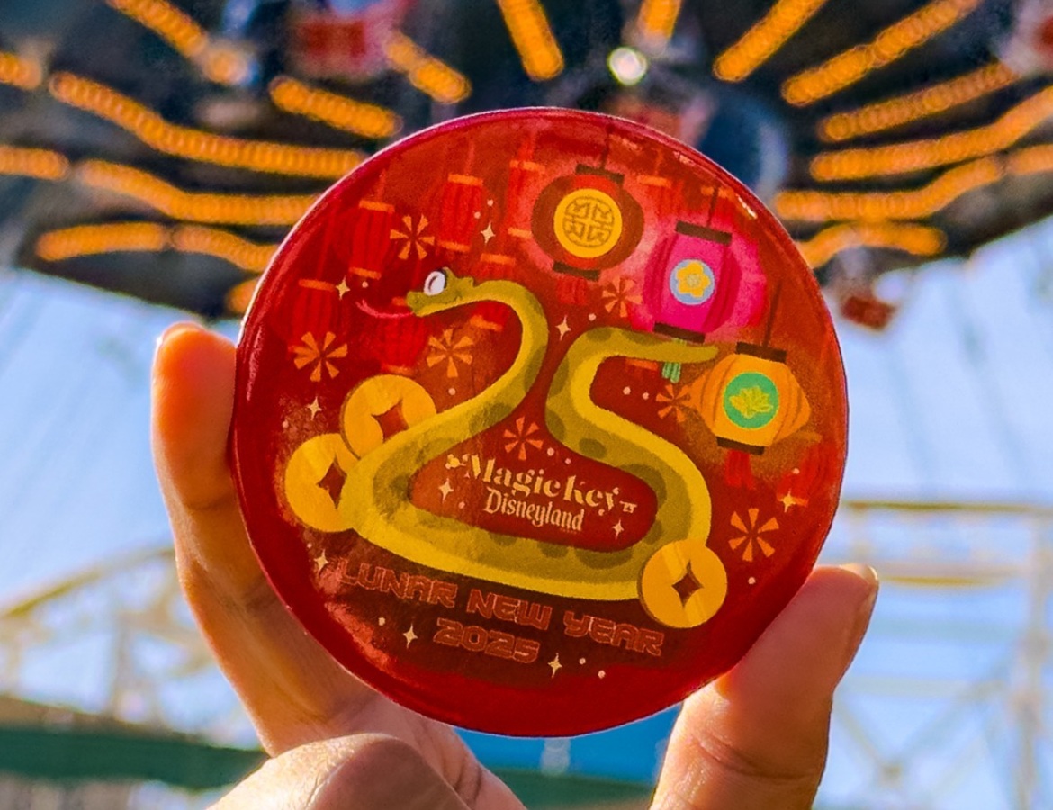 Disneyland Magic Key Exclusive Lunar New Year Button