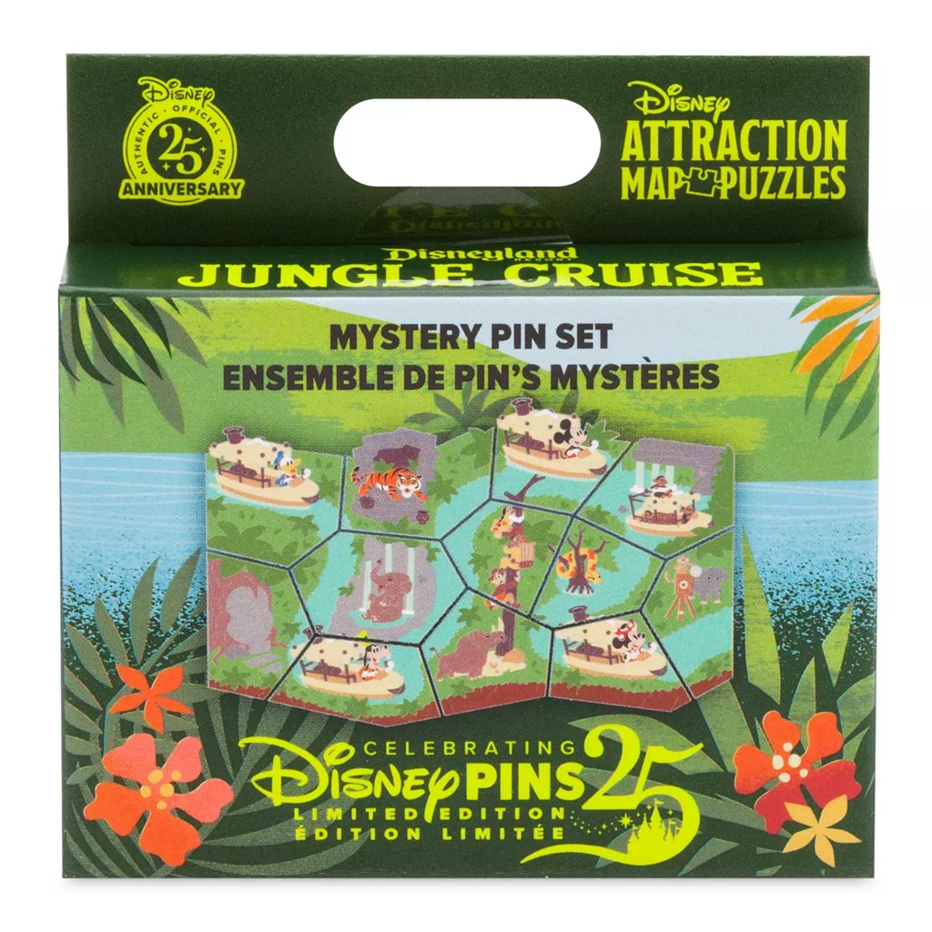 Jungle Cruise Mystery Pin Blind Pack – Disney Attraction Map Puzzles Series – 1-Pc. – Limited Edition Box