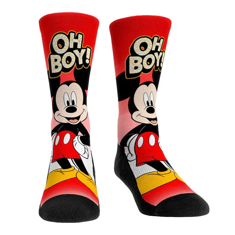 Mickey Mouse Signature Saying Rock'em Socks