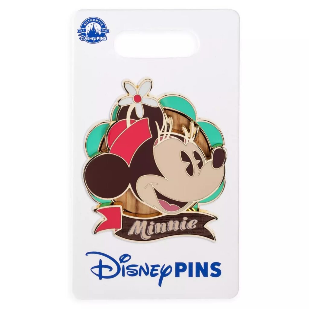 Minnie Mouse Wood Inlay Pin